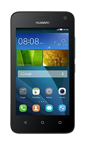 Huawei Y3 Smartphone (4 Zoll) IPS-Display, 1,3 GHz-Quad-Core-Prozessor, 5 Megapixel-Kamera, 4 GB interner Speicher, Android 4.4) schwarz